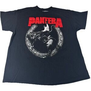 Pantera Shirt Mens XL Black 2024 Tour Graphic Tee Heavy Metal Band Rock *Hole*